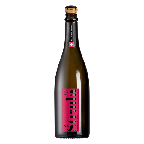 Strada Mousseux Extra Dry Rosé - Le Vin Mousseux Suisse, AOC Schaffhausen, Rimuss & Strada
